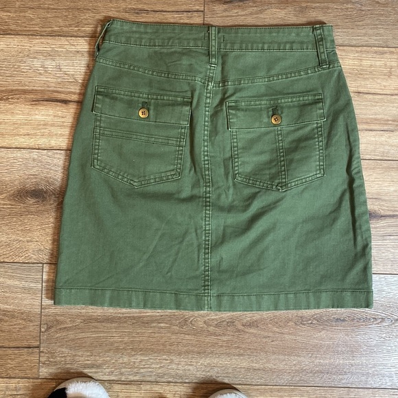 J. Crew "Jane" mini skirt in olive green - Picture 6 of 8